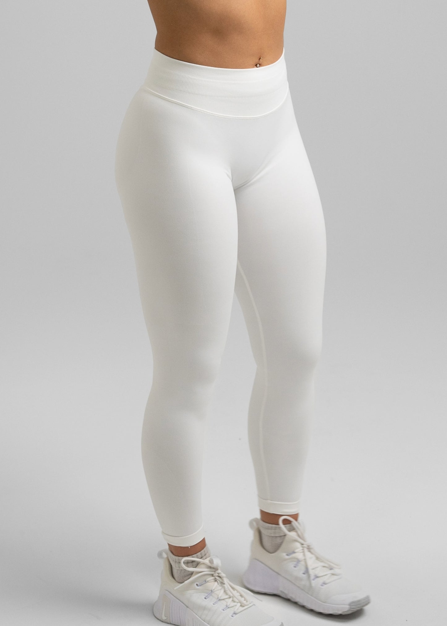 Absolute Seamless Leggings Full Length - Innocent White