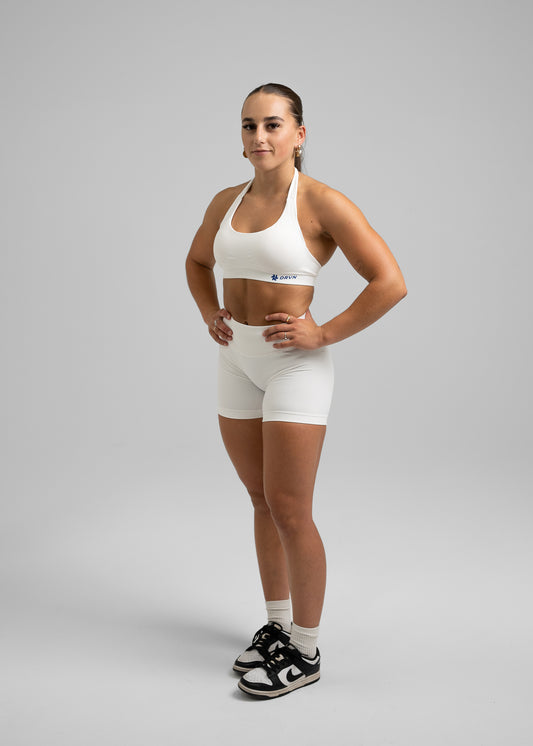 Absolute Seamless Shorts 4.5" - Innocent White