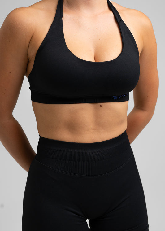Absolute Halter Sports Bra - Black