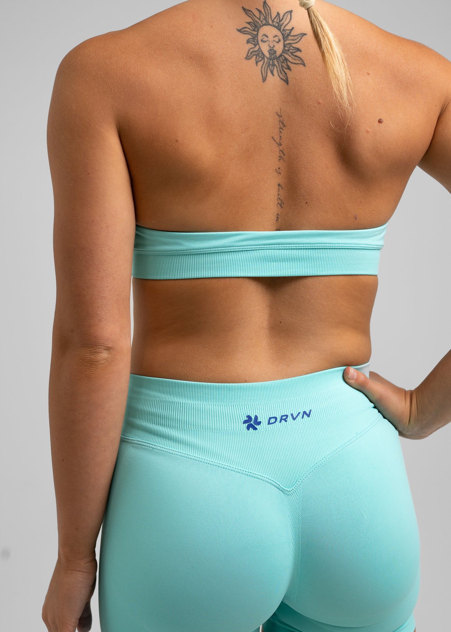 Absolute Halter Sports Bra - Aquamarine