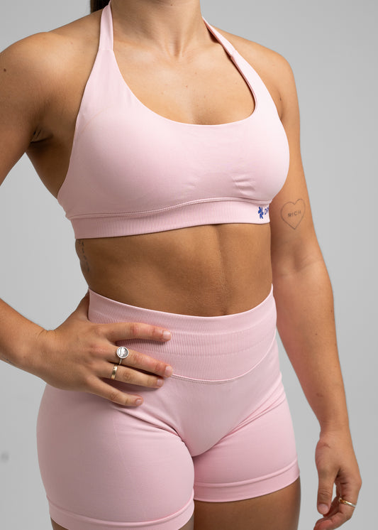 Absolute Halter Sports Bra - Marshmallow