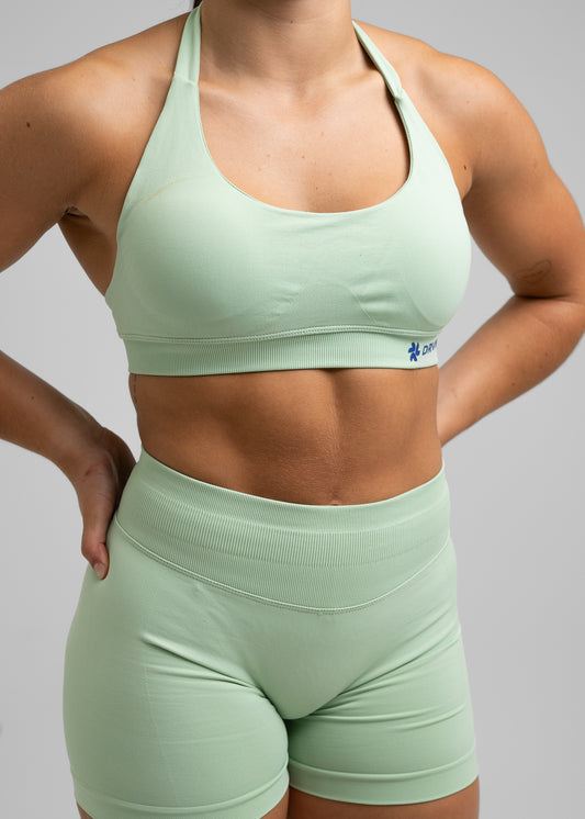 Absolute Halter Sports Bra - Misty Green