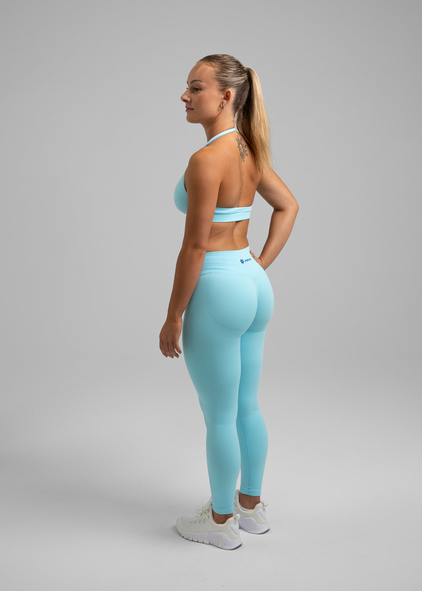 Absolute Halter Sports Bra - Sky