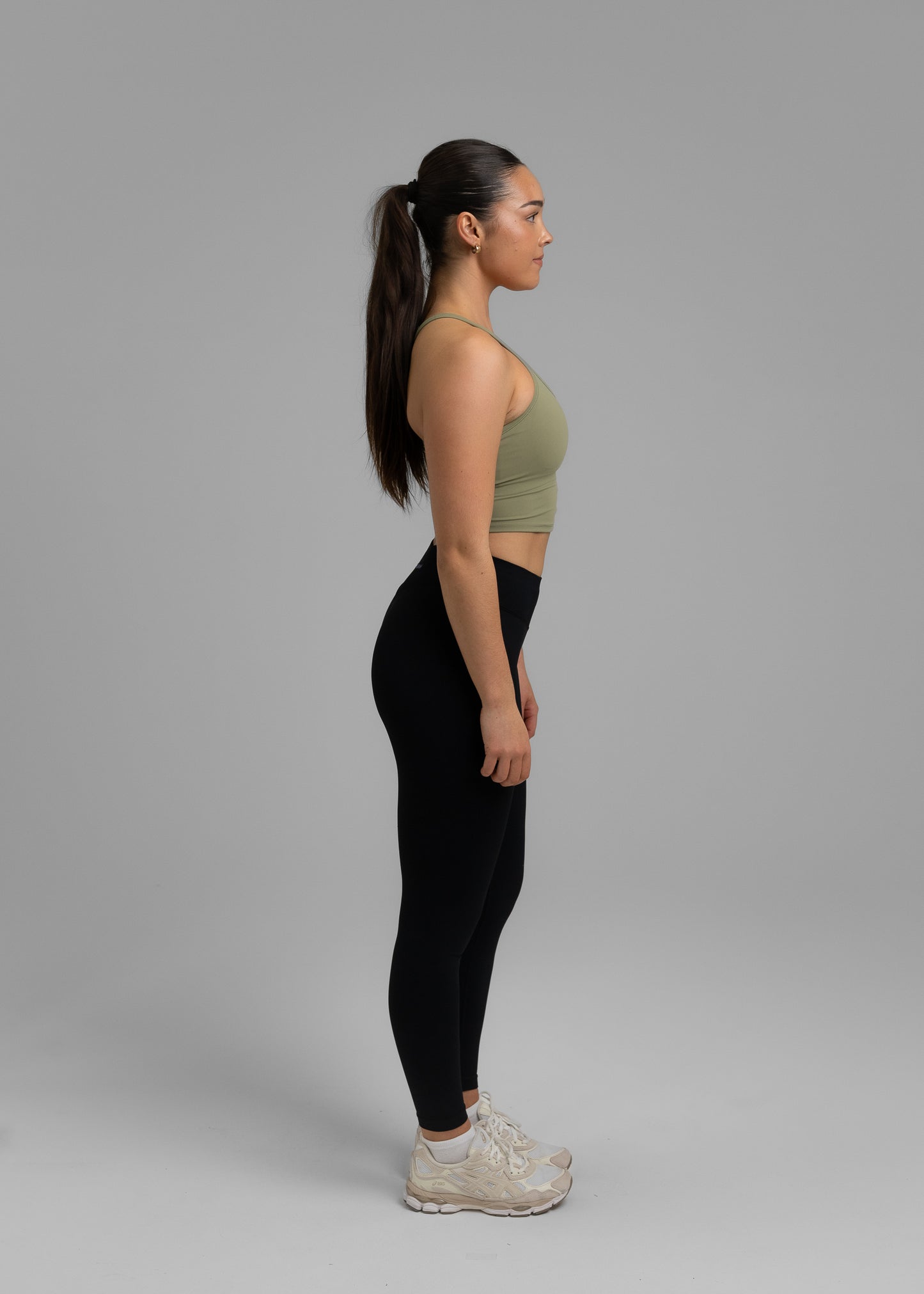 UrbanRacer Cropped Tank Top - Olive