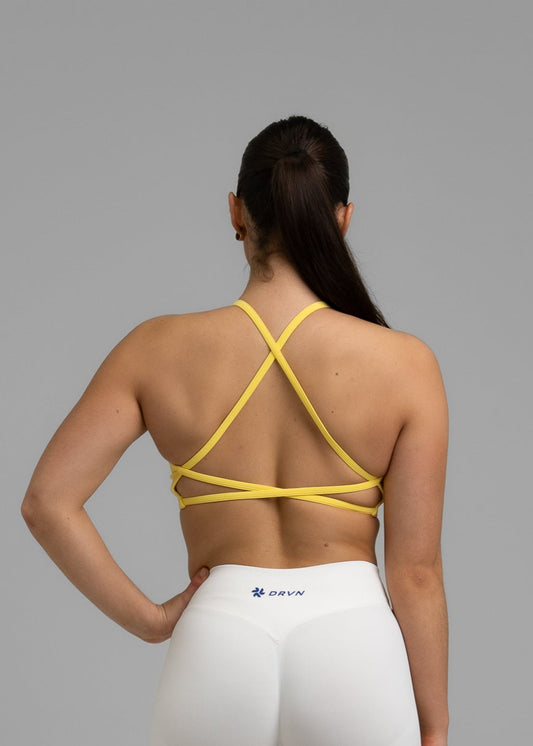 Tempo Sports Bra - Custard