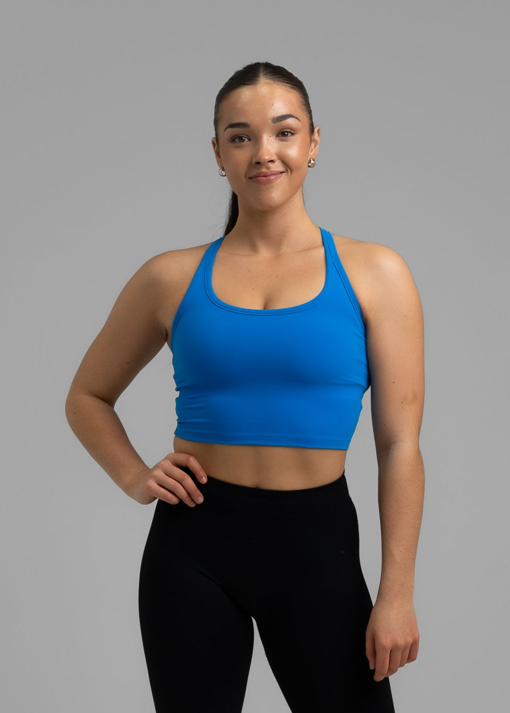 UrbanRacer Cropped Tank Top - Future Blue