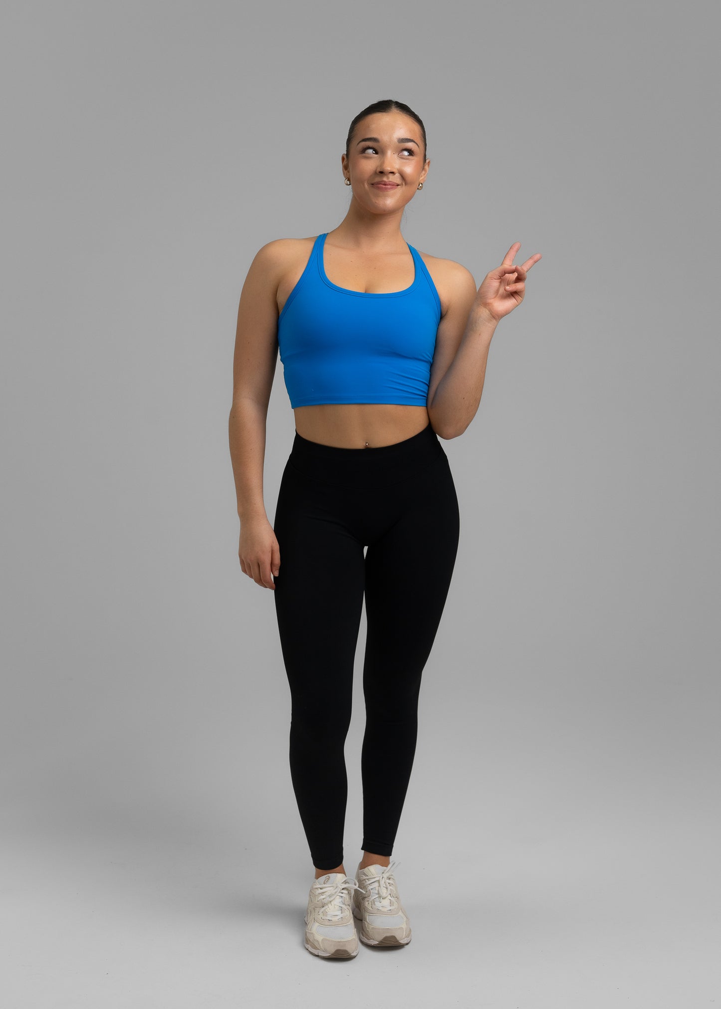 UrbanRacer Cropped Tank Top - Future Blue