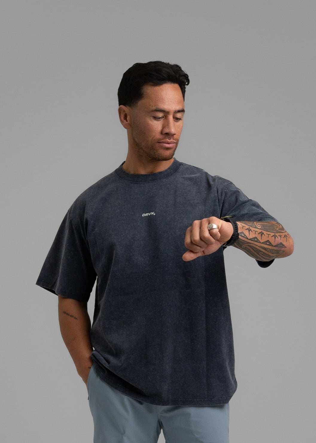 N.R.N.S Oversized Pump Cover - Washed Navy