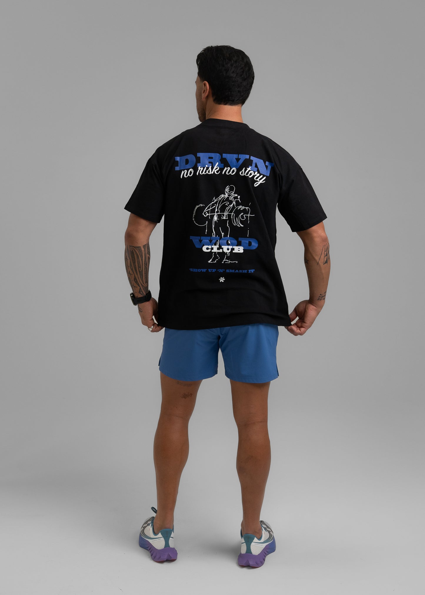 WOD CLUB AirLite Oversize Tee - Black