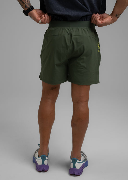 MISSILE IGNITION 6" LINED PERFORMANCE SHORTS - Sentinel Green