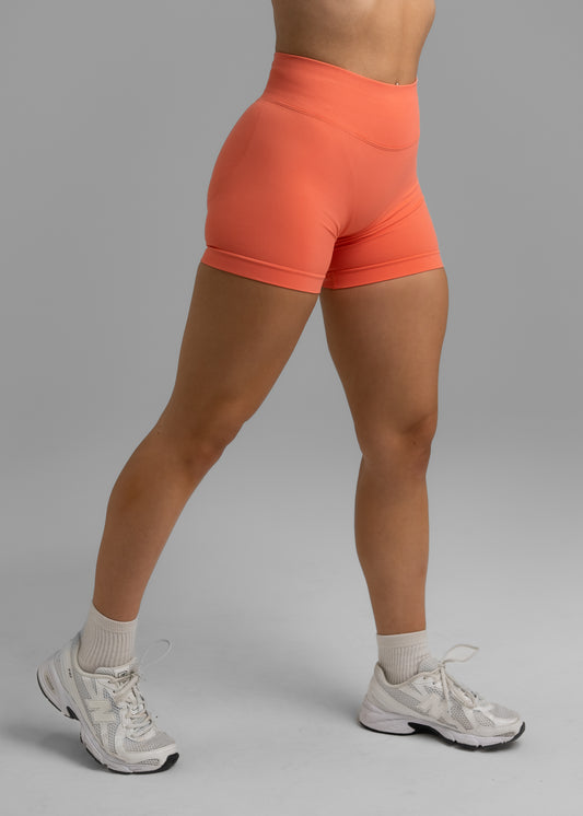 Absolute Seamless Shorts 4.5" - Coral Rose