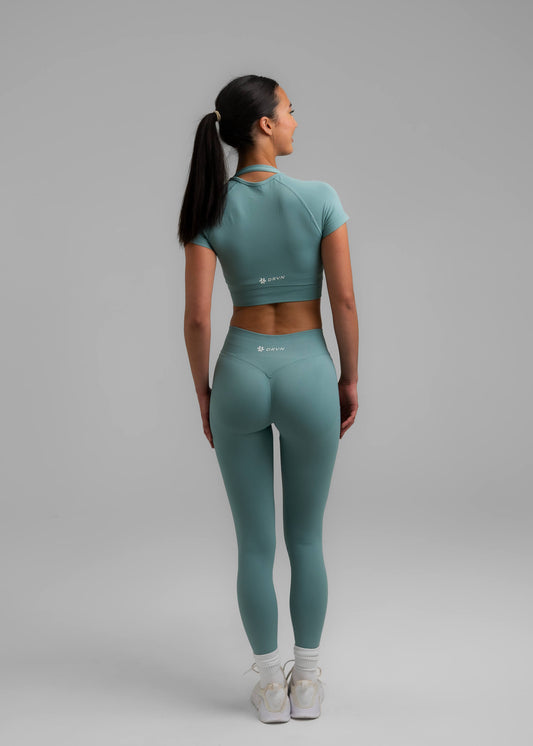 Absolute Crop Top - Sage Green