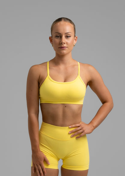 Tempo Sports Bra - Custard