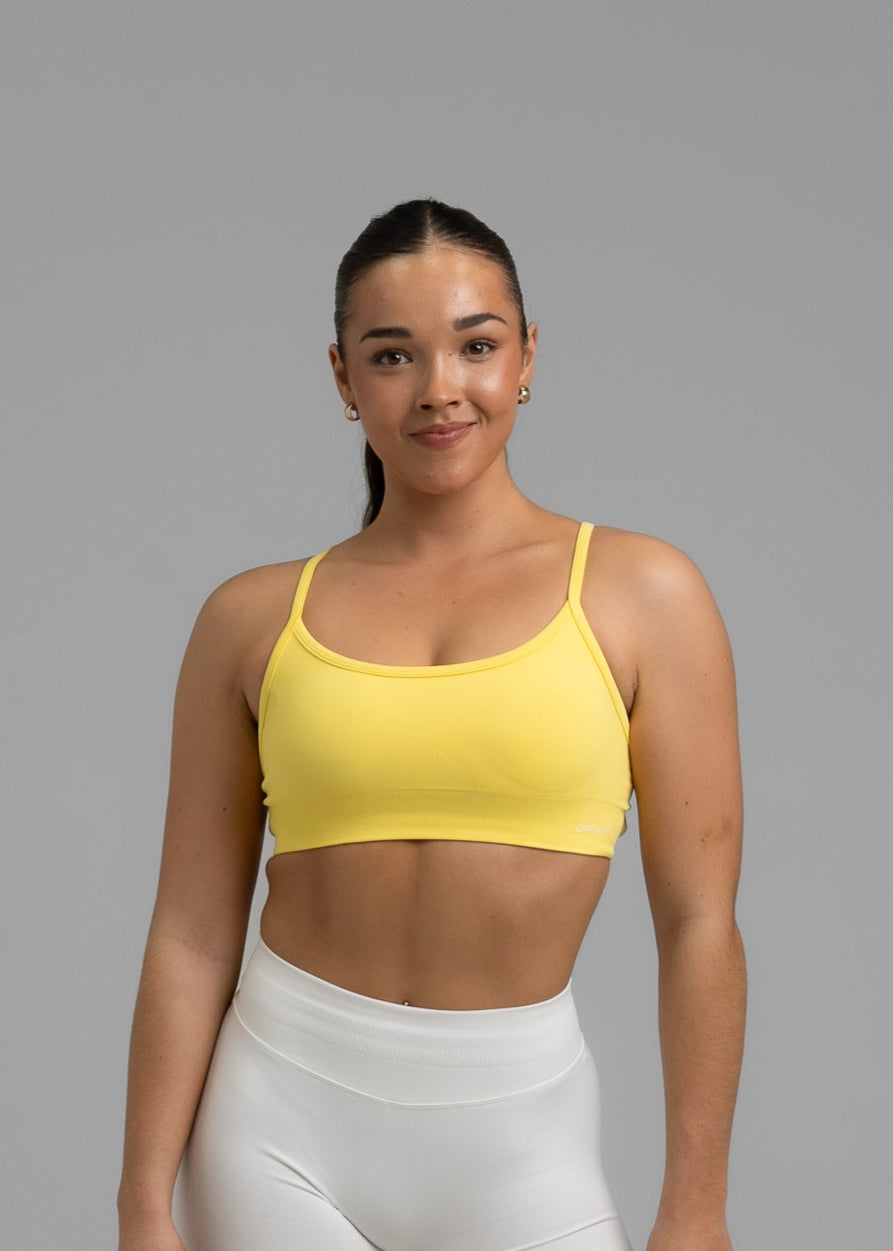 Tempo Sports Bra - Custard