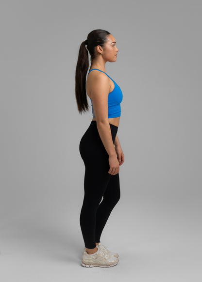 UrbanRacer Cropped Tank Top - Future Blue