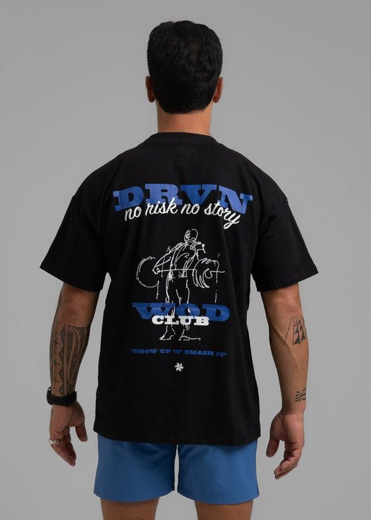 WOD CLUB AirLite Oversize Tee - Black